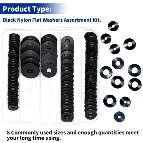 85Pcs Flat Rubber Washers Assortment Kit,16/18/20/25/30mm Black Washer,Vibration Absorbing Pads Sealing Rubber Washers for Faucets Garden Bolts Screws Hose Plumbing Shower Head- 5 Sizes in Saudi Arabia