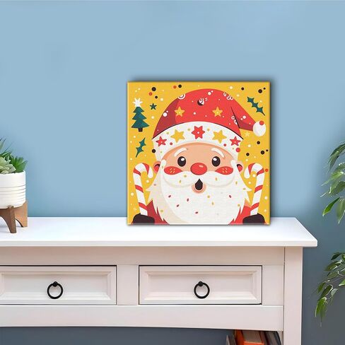 LOMSIOY Frame Paint by Number Kit for Adults, DIY Easy Puppy Oil Painting with Brushes, Hooks - Animal Framed Art Kits for Beginners - Suitable for Bedroom, Wall, Door Decor (8x8 Inch) in Kuwait