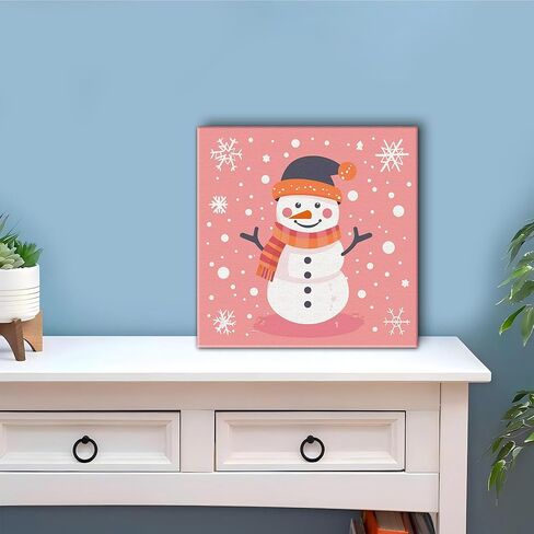 LOMSIOY Frame Paint by Number Kit for Adults, DIY Easy Puppy Oil Painting with Brushes, Hooks - Animal Framed Art Kits for Beginners - Suitable for Bedroom, Wall, Door Decor (8x8 Inch) in Kuwait