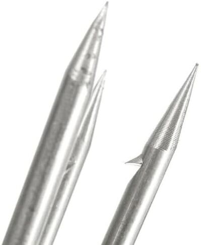 Silver 4pcs 5Prong Barbed Stainless Steel M8 Thread 16cmx4.5cm Spear Gig Silver 4pcs 5Prong Barbed Stainless Steel M8 Thread 16cmx4.5cm Spear Gig in Saudi Arabia