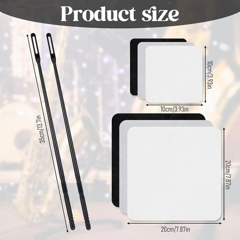 2 pcs Flute Cleaning Kit, Flute Cleaning Rods and 6 pcs Suede Flute Cleaning Cloth Instruments Polishing Cloth Swabs for Flutes Maintenance Cleaner Suitable for Concert Flutes and Piccolos in Saudi Arabia