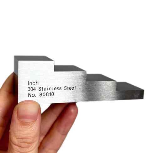 Ultrasonic Thickness Gauge Calibration Block 4 Step Calibration Block with 0.25" 0.5" 0.75" 1" 304 Stainless Steel for Thickness and linearity in NDT Testing in Saudi Arabia