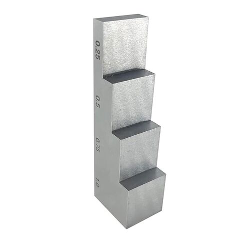 Ultrasonic Thickness Gauge Calibration Block 4 Step Calibration Block with 0.25" 0.5" 0.75" 1" 304 Stainless Steel for Thickness and linearity in NDT Testing in Saudi Arabia