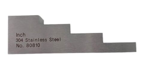 Ultrasonic Thickness Gauge Calibration Block 4 Step Calibration Block with 0.25" 0.5" 0.75" 1" 304 Stainless Steel for Thickness and linearity in NDT Testing in Saudi Arabia