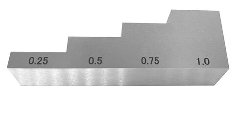 Ultrasonic Thickness Gauge Calibration Block 4 Step Calibration Block with 0.25" 0.5" 0.75" 1" 304 Stainless Steel for Thickness and linearity in NDT Testing in Saudi Arabia