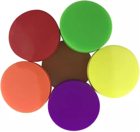 6 قطع من كتلة اختبار صلابة Shore A، جهاز اختبار صلابة المطاط، مع صندوق تخزين، كتلة اختبار التحمل للمطاط الناعم، المطاط الصناعي، PVC، الراتنج، البوليستر، البكرات والجلود in Kuwait