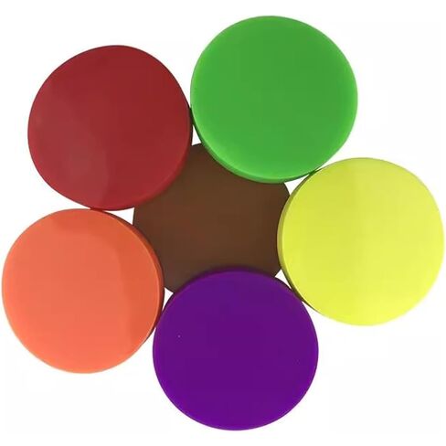 Shore Hardness Block, 6Pcs Type A Plastic Rubber Hardness Tester, Round Standard Block Kit, with Storage Box, for Rubber Hardness Test in Saudi Arabia