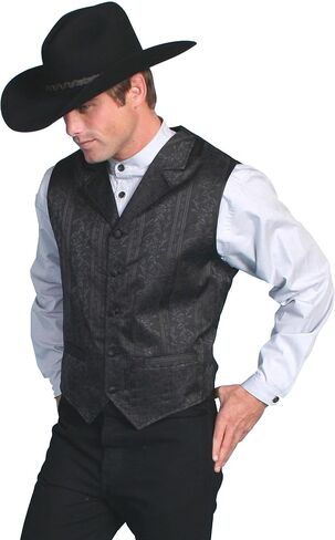 Scully Rangewear Men's Rangewear Eaton Stripe Vest - Rw112 Blk in Saudi Arabia
