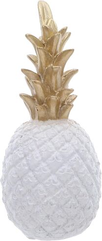 Cabilock Home Decor Artificial Pineapple Fruit Desk Pineapple Decor Resin Pineapple Statue Figurine Fake Pineapple Tabletop Office Decoration (Golden,Large) Fruit Photography Props Wedding Decor in Kuwait