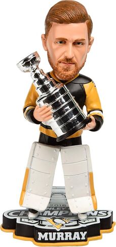 FOCO NHL Pittsburgh Penguins Murray M. #30 2016 Stanley Cup Champions Bobble Sports Fan Home Decor, Black, 8'' in Saudi Arabia