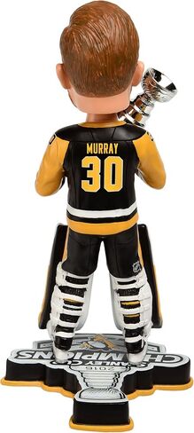 FOCO NHL Pittsburgh Penguins Murray M. #30 2016 Stanley Cup Champions Bobble Sports Fan Home Decor, Black, 8'' in Saudi Arabia
