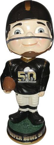 FOCO Super Bowl 50 Generic Vintage NFL Bobblehead Bobble head - Only 144 Produced - Denver Broncos vs. Carolina Panthers in Saudi Arabia