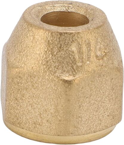 Buachois 1/4 Inch Flare Nut, Brass Air Conditioning Copper Pipe Extension Fitting, 10 Pcs Thickened Tube Connector for Fuel Air Liquid Oil Gas Vacuum Pipelines in Saudi Arabia