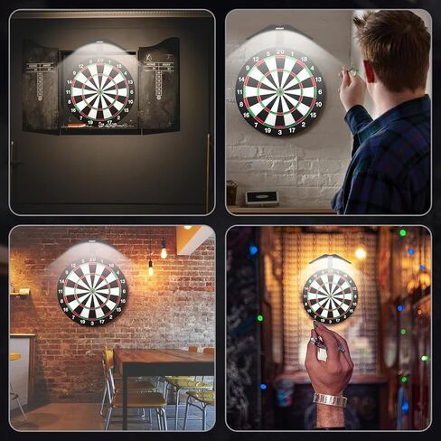 Dart Board Light, Bright LED Dart Board Lights with 3M Power Cord, Professional Dartboard Lighting Accessories - Black in Kuwait