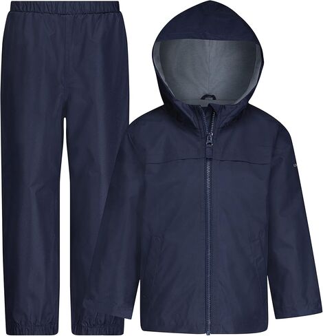 LONDON FOG Boys Boys Waterproof Rain Suit for Kids Hooded Jacket and Splash Pants Set in Saudi Arabia