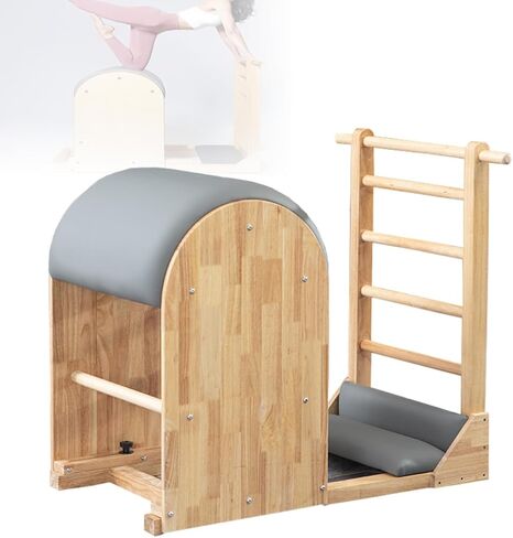 Pilates Ladder Barrel - Wooden Core Training Equipment for Home Use, Professional Spine Corrector, Ideal for Yoga and Core Strengthening in Saudi Arabia