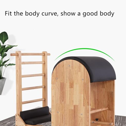 Pilates Ladder Barrel - Wooden Core Training Equipment for Home Use, Professional Spine Corrector, Ideal for Yoga and Core Strengthening in Saudi Arabia