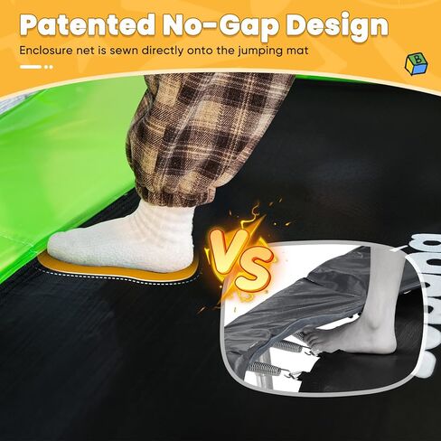 Zupapa 4X6FT Rectangle Trampoline with Basketball Hoop, and Safety Net - Indoor/Outdoor Kids Trampoline for Toddlers Ages 3-6, 220LBS Capacity, Heavy-Duty Galvanized Steel Frame in Kuwait