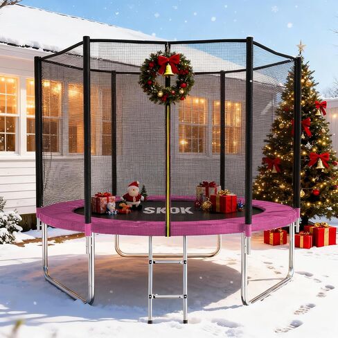 SKOK Trampoline for Kids,400LBS Outdoor Trampoline with Net-ASTM Approved Trampoline for Children and Adults in Saudi Arabia