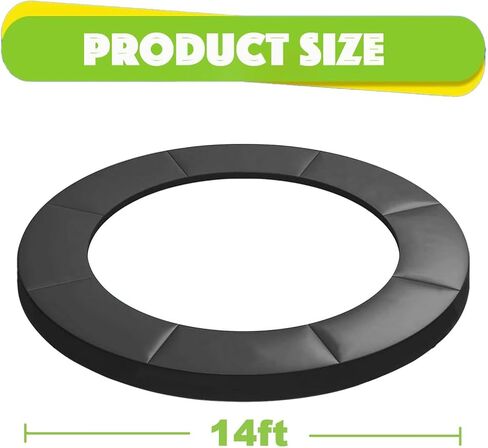 غطاء زنبركي للترامبولين بطول 14 قدم، بساط بديل للترامبولين مقاوم للماء، وسادة إطار دائرية آمنة ومقاومة للتمزق in Kuwait