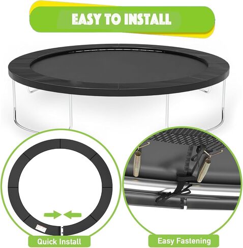 غطاء زنبركي للترامبولين بطول 14 قدم، بساط بديل للترامبولين مقاوم للماء، وسادة إطار دائرية آمنة ومقاومة للتمزق in Kuwait