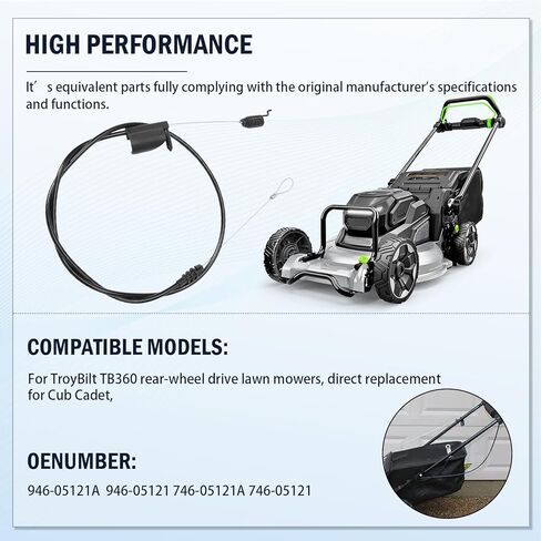 946-05121A 946-05121 Speed Drive Cable Fits TB360 TB370 SC500Z SC500EZ SC500E SC500HW SC500EZ SC500EQ OE# 746-05121A 746-05121 in Kuwait