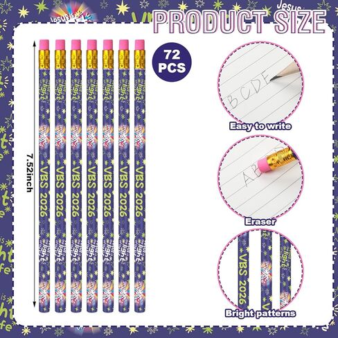 Tenceur 72 Pcs Feliz Cumpleaños Spanish Happy Birthday Pencils for Students Bulk Colorful Wooden Pencils for Teachers Classrooms Reward Kids Birthday Party Supplies Gifts, 3 Assorted Color in Saudi Arabia