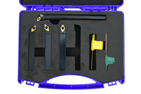 Shars 1/2" x 4" SDJC Turning Tool & 1/2" x 6" SDUCR Indexable Boring Bar 4 pcs Set 404-6578 S] in Saudi Arabia