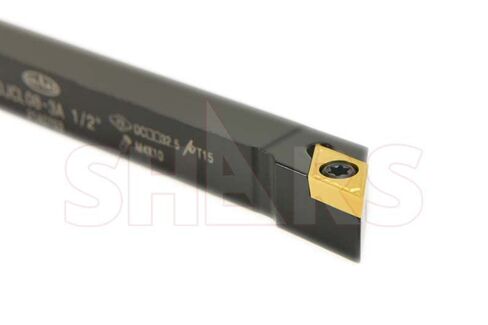 Shars 1/2" x 4" SDJC Turning Tool & 1/2" x 6" SDUCR Indexable Boring Bar 4 pcs Set 404-6578 S] in Saudi Arabia
