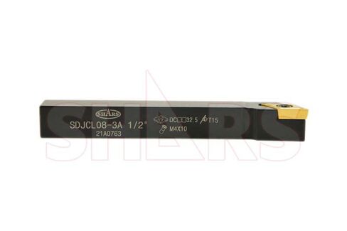 Shars 1/2" x 4" SDJC Turning Tool & 1/2" x 6" SDUCR Indexable Boring Bar 4 pcs Set 404-6578 S] in Saudi Arabia