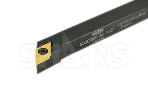 Shars 1/2" x 4" SDJC Turning Tool & 1/2" x 6" SDUCR Indexable Boring Bar 4 pcs Set 404-6578 S] in Saudi Arabia