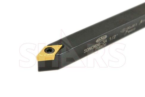 Shars 1/2" x 4" SDJC Turning Tool & 1/2" x 6" SDUCR Indexable Boring Bar 4 pcs Set 404-6578 S] in Saudi Arabia