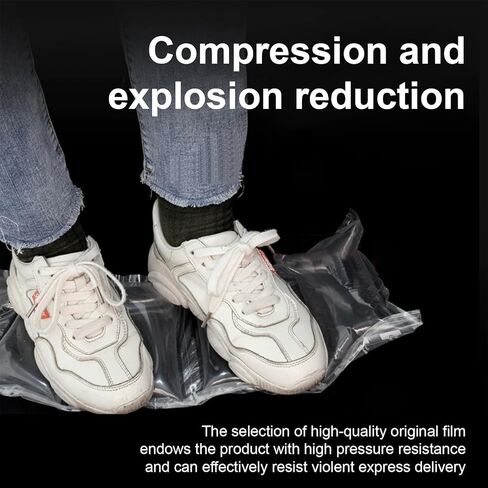 وسائد هوائية للشحن - عدد 500 بطانة سميكة بحشوة فارغة مع مضخة، مواد تغليف قابلة للنفخ مقاس 3.54 بوصة × 7.87 بوصة in Kuwait