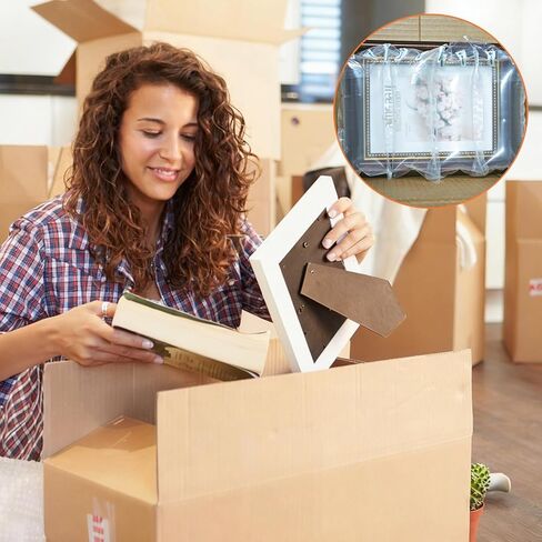 1000 وسادة هوائية للشحن مع مضخة، 3.54 بوصة × 7.87 بوصة مستلزمات شحن أكياس هوائية قابلة للنفخ، حشو صندوق بديل لتعبئة الفول السوداني شركة نقل صغيرة، نقل وتغليف الهدايا in Kuwait