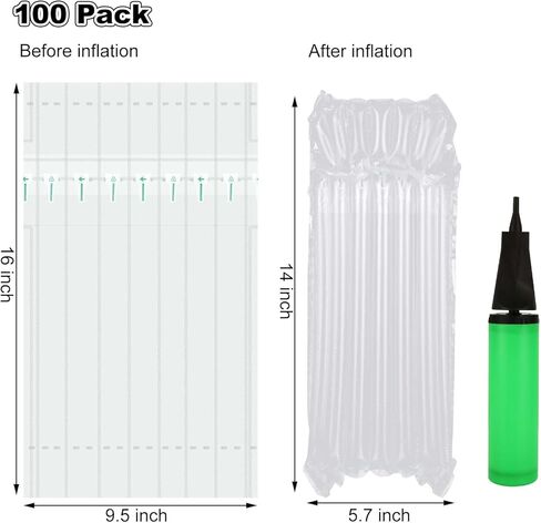 100PCS Wine Bottle Travel Protector Bags With Pump, Inflatable Wine Bags For Travel, Wine Shipping Sleeves Air Column Packaging Bubble Bag for Wine Transport, Airplane Travel, Bottle Shipping Packing in Saudi Arabia