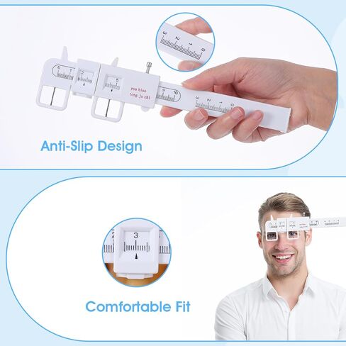 Optical Vernier Pupillary Distance Ruler, Plastic PD Measuring Tool for Eyeglasses, Ophthalmic Pupil Distance Measurement Tool in Kuwait