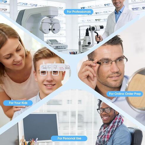 Optical Vernier Pupillary Distance Ruler, Plastic PD Measuring Tool for Eyeglasses, Ophthalmic Pupil Distance Measurement Tool in Kuwait