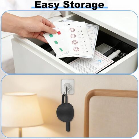 Vision Convergence Beads Training Kit ,Snellen Eye Chart, 2 Strabismus Correction Cards & Eye Patch,for Vision Convergence Insufficiency，Eye Muscle Strengthening, Focus Exercise and Agility. in Kuwait