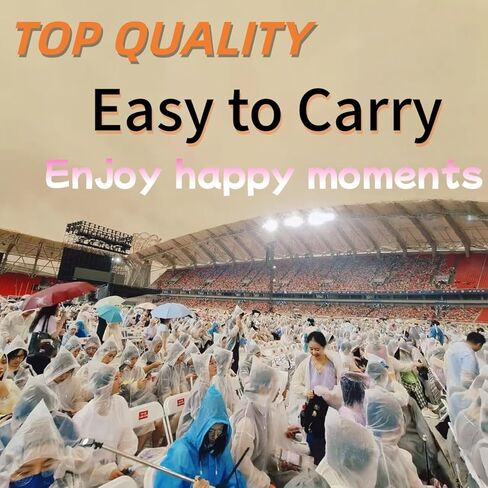 معاطف مطر شفافة للاستعمال مرة واحدة للبالغين - معاطف مطر شفافة مقاومة للماء في حالات الطوارئ in Kuwait