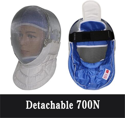 قناع المبارزة - CFA، 1800N معتمد لتدريب المعدات الوطنية، شبكة فولاذية كاملة الوجه، بطانة داخلية قابلة للإزالة in Kuwait