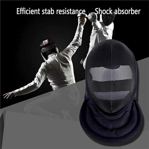 قناع المبارزة - Epee CE 350N/1600N معتمد على المستوى الوطني، شبكة فولاذية كاملة الوجه للتدريب، بطانة قابلة للفصل in Kuwait
