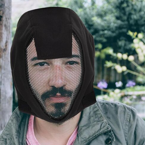 Fencing Mask Full Face Protective Gear with Metal Mesh Lightweight Black V3 Design for Sports Fencing and Outdoor Hunting Safety in Saudi Arabia