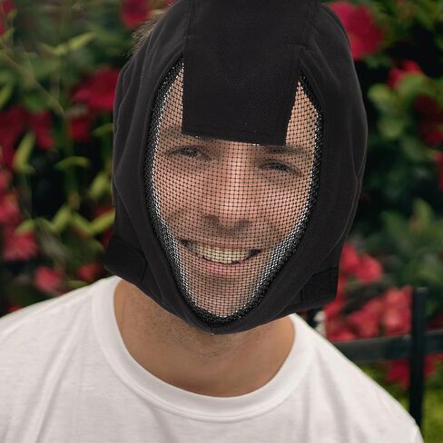 Yardwe Full Face Fencing Mask V3 Metal Mesh Protective Headgear Lightweight Black Fencing Accessory for Adults Outdoor Competition and Training in Saudi Arabia