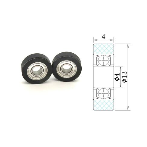 1 piece PU68413-4 4x13x4mm Bearing Pulley in Saudi Arabia