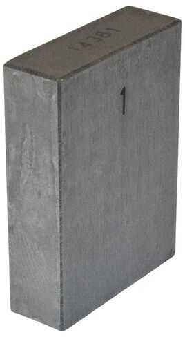 كتلة قياس 1 بوصة مع شهادة فحص من الدرجة AS-1، مستطيل فولاذي، انحراف +10 ميكرون بواسطة EX ELECTRONIX EXPRESS in Kuwait