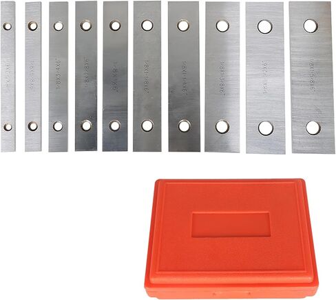 10 Pair 1/8" x 6" Thin Parallel Bars Set Steel Straightedge Bar Blocks with 2 Holes in Saudi Arabia