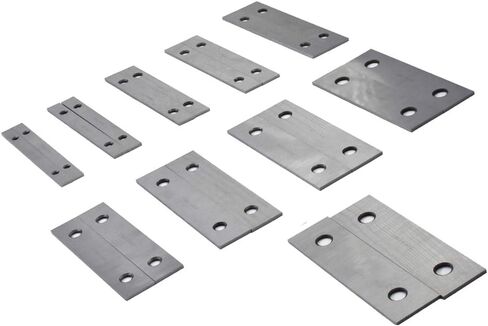 10 Pair 1/8" x 6" Thin Parallel Bars Set Steel Straightedge Bar Blocks with 2 Holes in Saudi Arabia