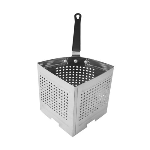 Stainless Steel Pasta Strainer Basket Insert (5.2x5.2x18cm/2x2x7in) - Blanching Basket for Pots, Rust Resistant Perforated Deep Pocket in Saudi Arabia
