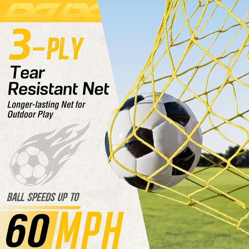 PodiuMax Kids Soccer Goal Set of 2, 4x3ft Pop up Portable Soccer Goals for Backyard, Soccer Net for Kids Age 3 4 5 6 7 8, Toddler Soccer Goal Gift with 1 Ball, 1 Target Net, 10 Cones, 2 Targets in Kuwait