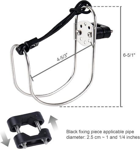 Marine Lifebuoy Bracket - Boat Safety Throw Rings Holder Mount, Stainless Steel Life Rings Horseshoe Hanger for Yacht, Kayak, Fishing, 1 Pcs in Kuwait